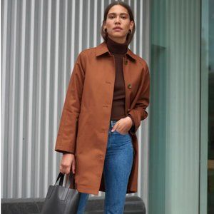 Everlane The Mac Coat, Size 4 in Brown